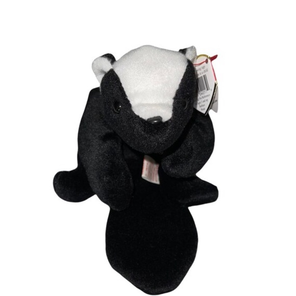 STINKY | Vtg Ty Original Beanie Baby 1995 Stinky the Skunk - Picture 1 of 9